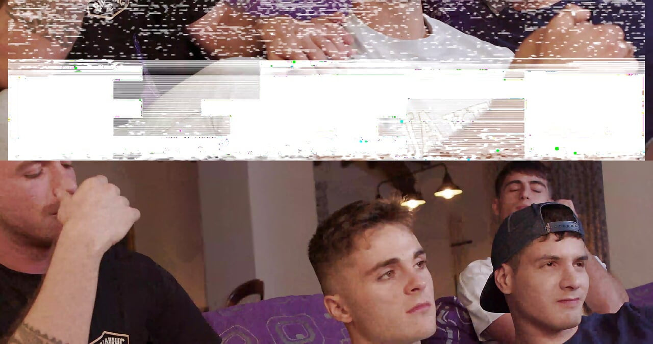 Hugo Dupre has group sex with stepdad family friend and his BF