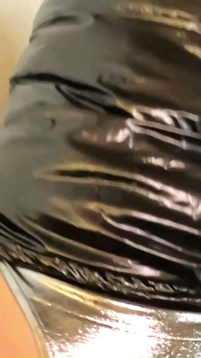 Shiny Downjacket Stairway Fuck. Deepthroat, Hard Doggy and Cum on My Jacket | Clip 2