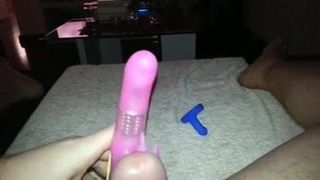 masturbating with gf's dildo