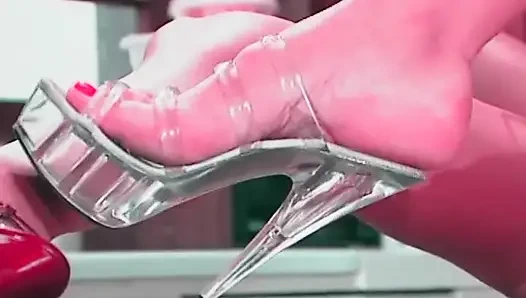 Memek becek lesbian ini dientot habis-habisan sampai lubangnya menganga lebar