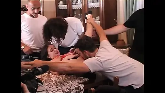 Homemade Group Sex of Young Sluts Ass Fucked and Cummed in Mouth