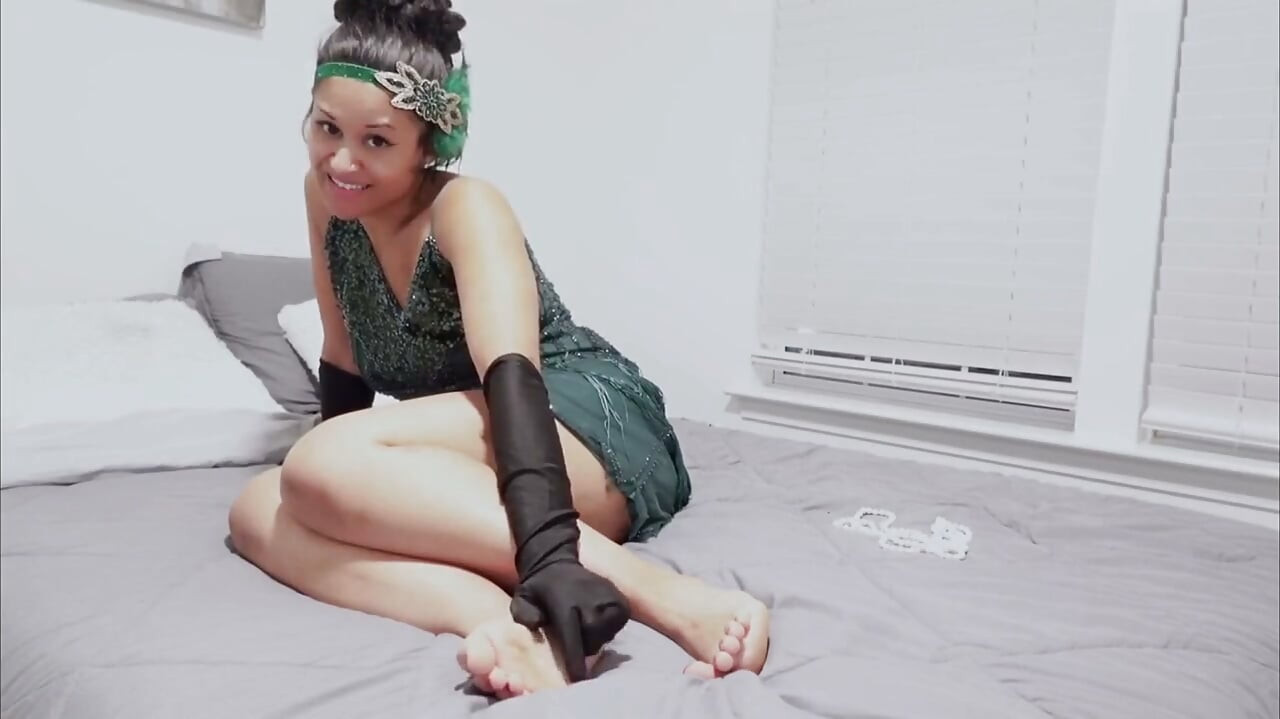 Calisa bliss ' roaring '20er fußanbetung 4K POV Hingabe erwartet