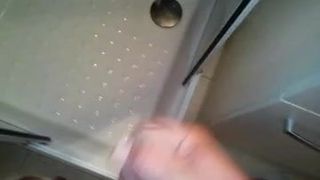 My cum in shower  mon sperme dans la douche