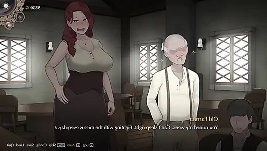 Хентай игры старик Ntrman, хочу трахнуть большой хуй и большие сиськи неверной жены, большой хуй, 3D хентай