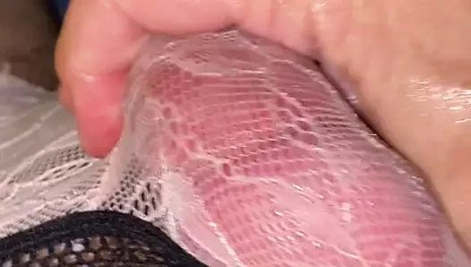 okşayarak kendimi ile bir sürü precum