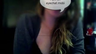 Meisje masturbeert op webcam