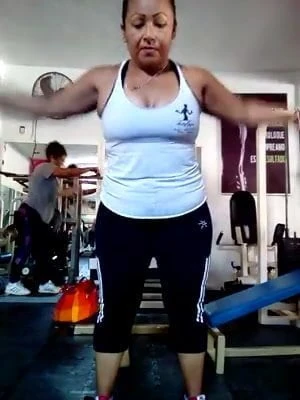 mami gordibuena en el gym