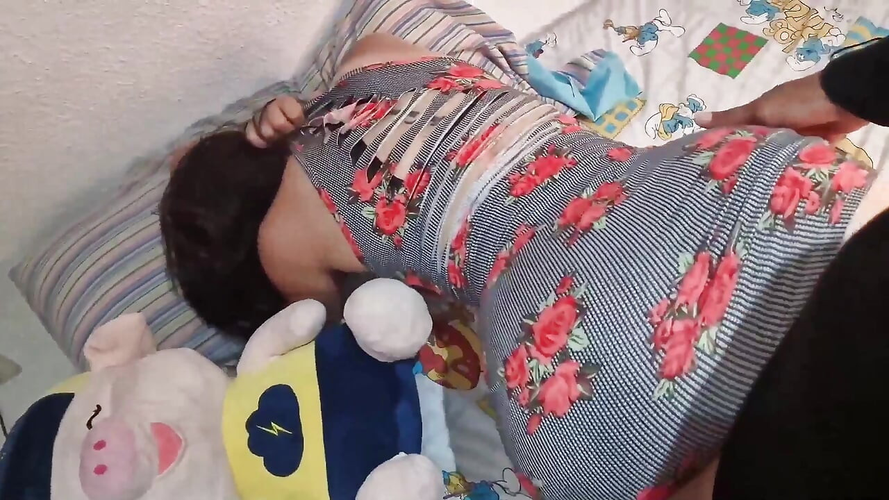 Hardcore and wild sex with my stepdad several days in a row without my mom noticing when I stay for a week on vacation