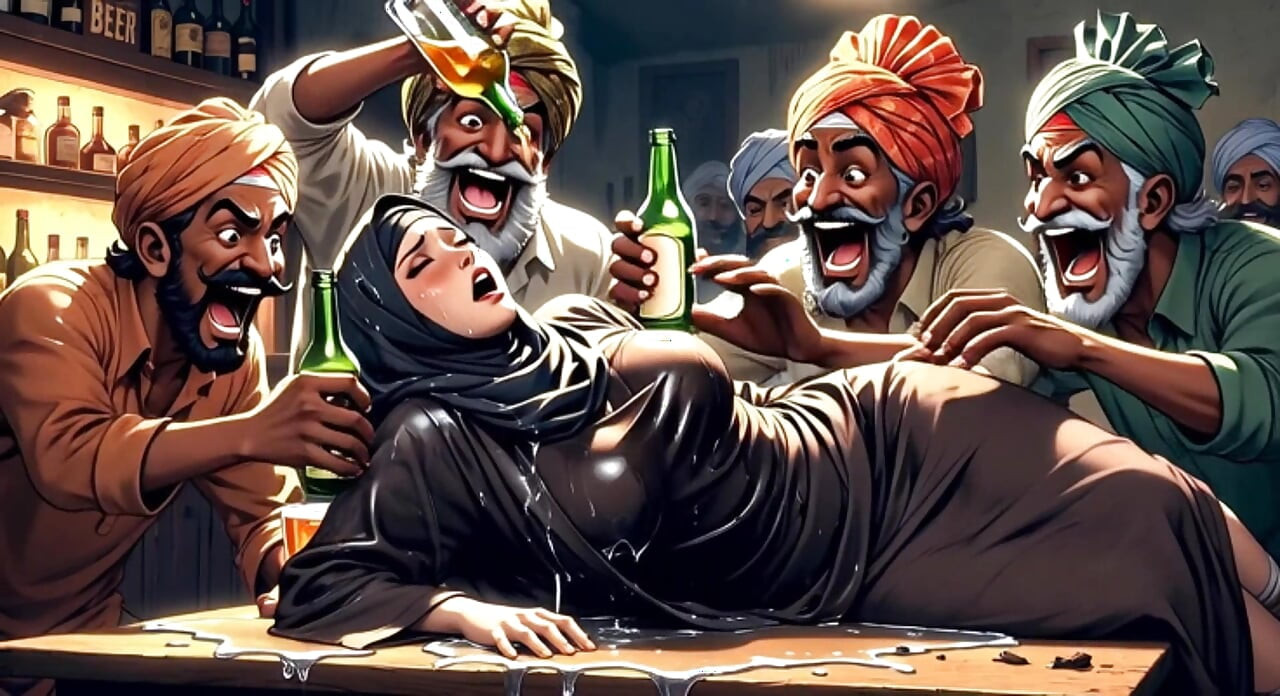 Muslim Babes Twerking Comp: Beer-Soaked Sluts Grouped in Indian Bars