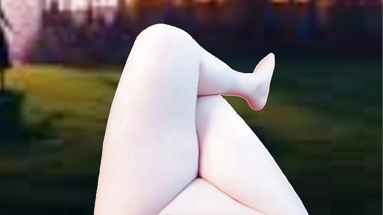 1 Hands-free Cumshot Cute Legs White Thighs Shemale