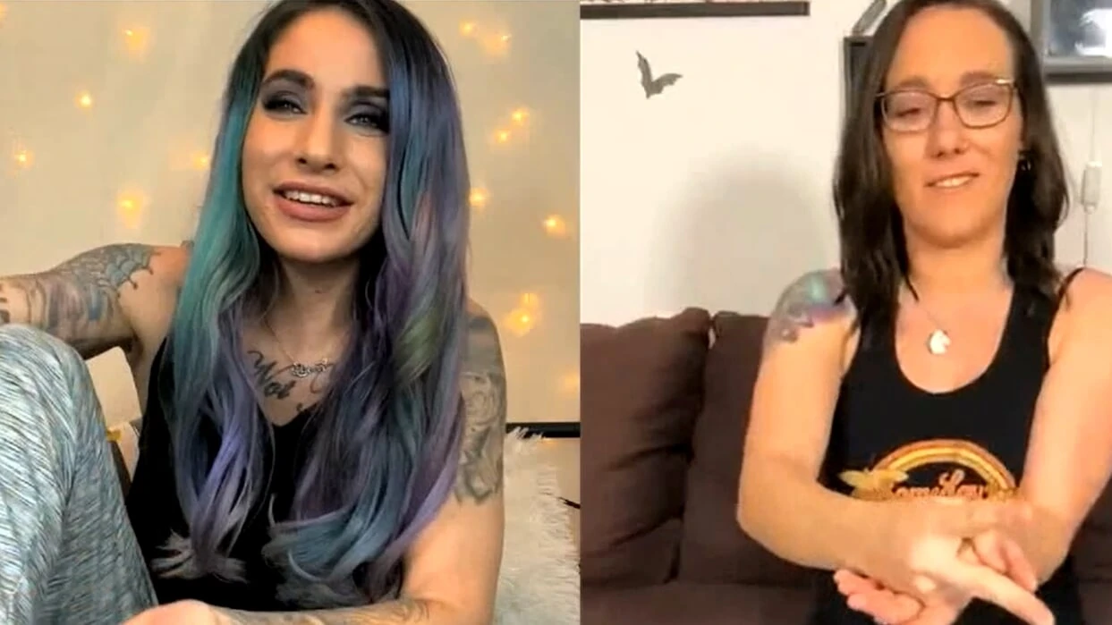 Sinn Sage i Sheena seksi striptiz igra rock-Paper-Makaze