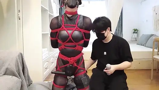 Mz09 - Full Body Vibrational Orgasm with Stockings and Red String