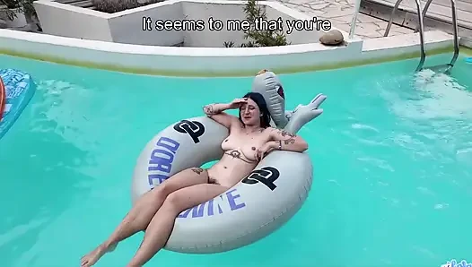 Der pool-typ fickt meinen arsch und gibt mir seinen ganzen saft