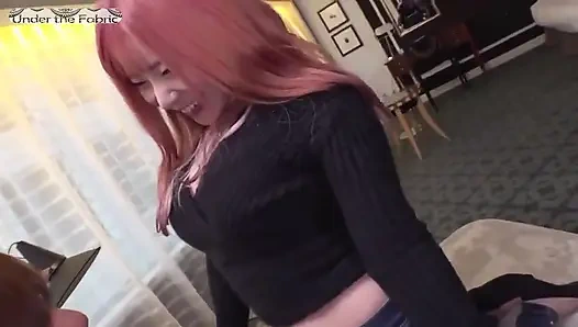 Pale Busty Stylist Shares Warm Gentle Closeness as Their Rising Passion Deepens Throughout the Evening - 1