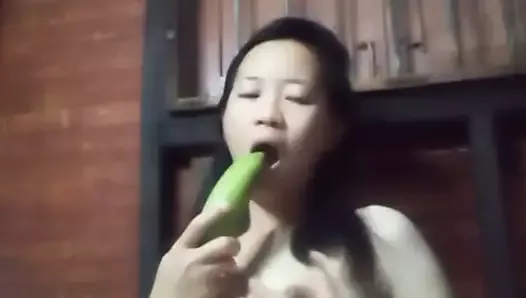 Chinese girl masturbates at home alone waiting for you 3