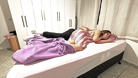 My stepfather visits me at night to cum in my little pussy.