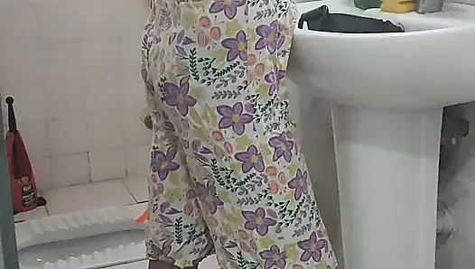 I think I got a bit turned on while doing my makeup in my loungewear.