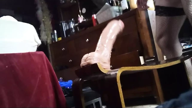 Deep fat dildo amazing