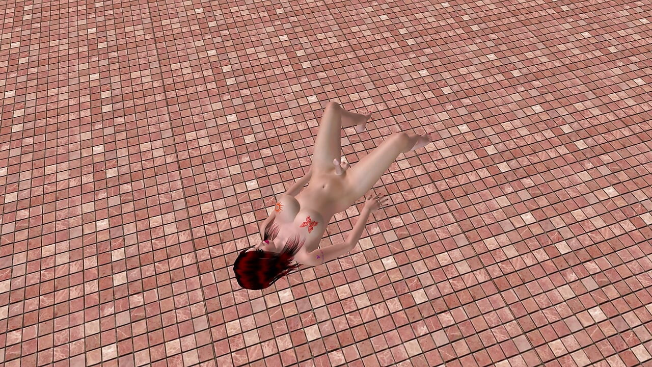 Shemale xinh đẹp thủ dâm với phích cắm mông sau đó được móc cua đít 3d hentai
