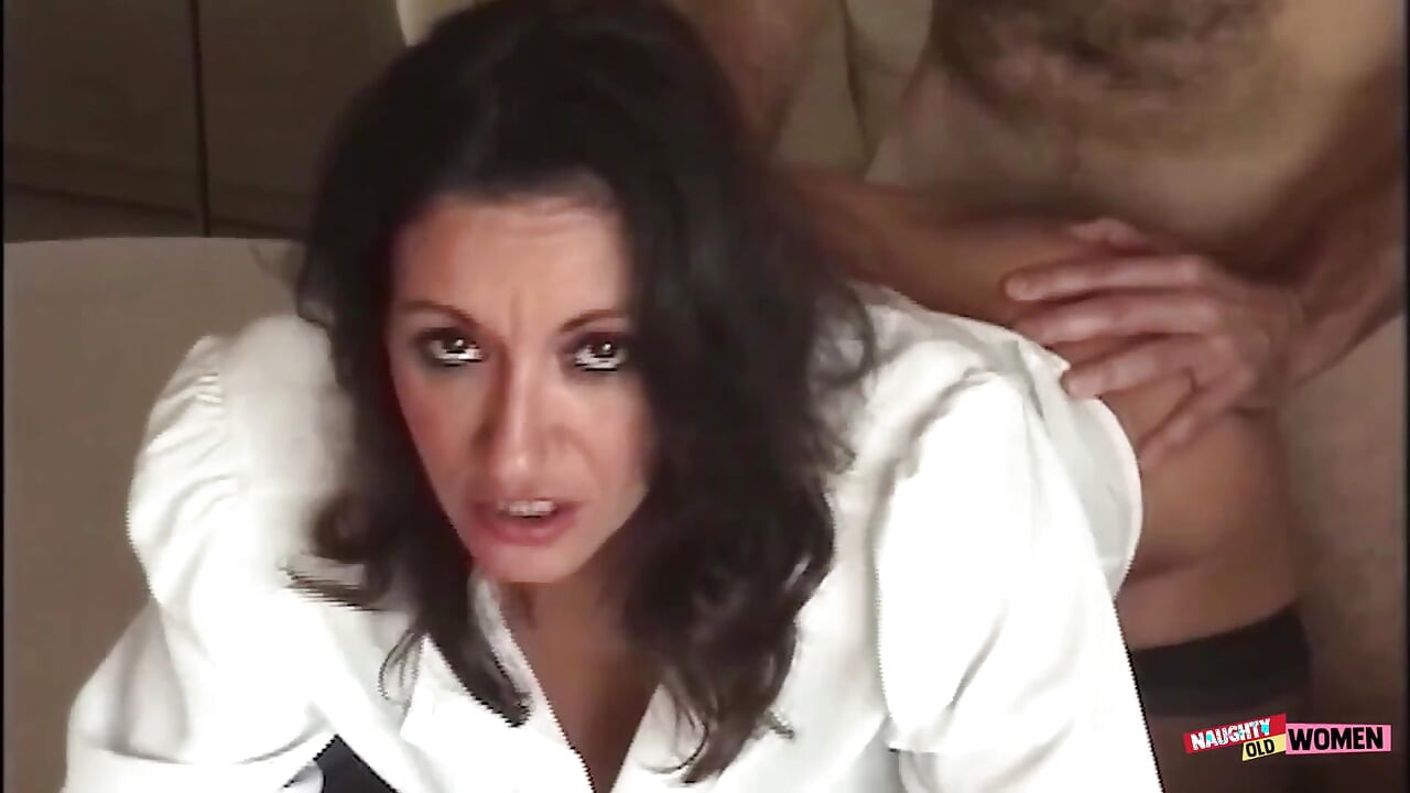 Office MILF Lets the Stranger Use Her Tits to Jerk off and Pound Her Snatch