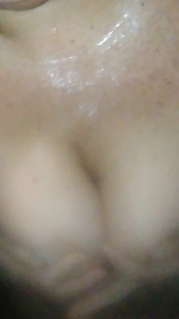 Must-share moment from "From the front and behind, fucking the tits and facial cumshot on the sweaty married woman"