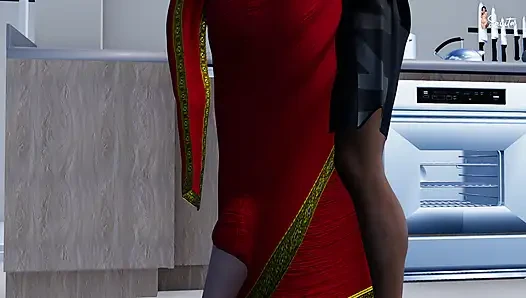 Aku ngentot ibu tiri indiaku yang sange di dapur.