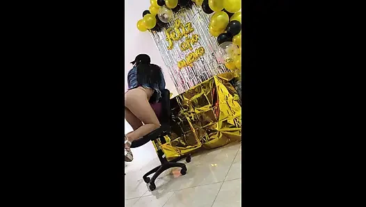 The executive makes preparations to wait for her boss at the office and ...