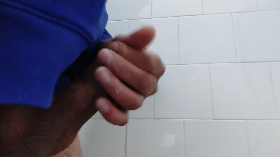 Cumming in toilet