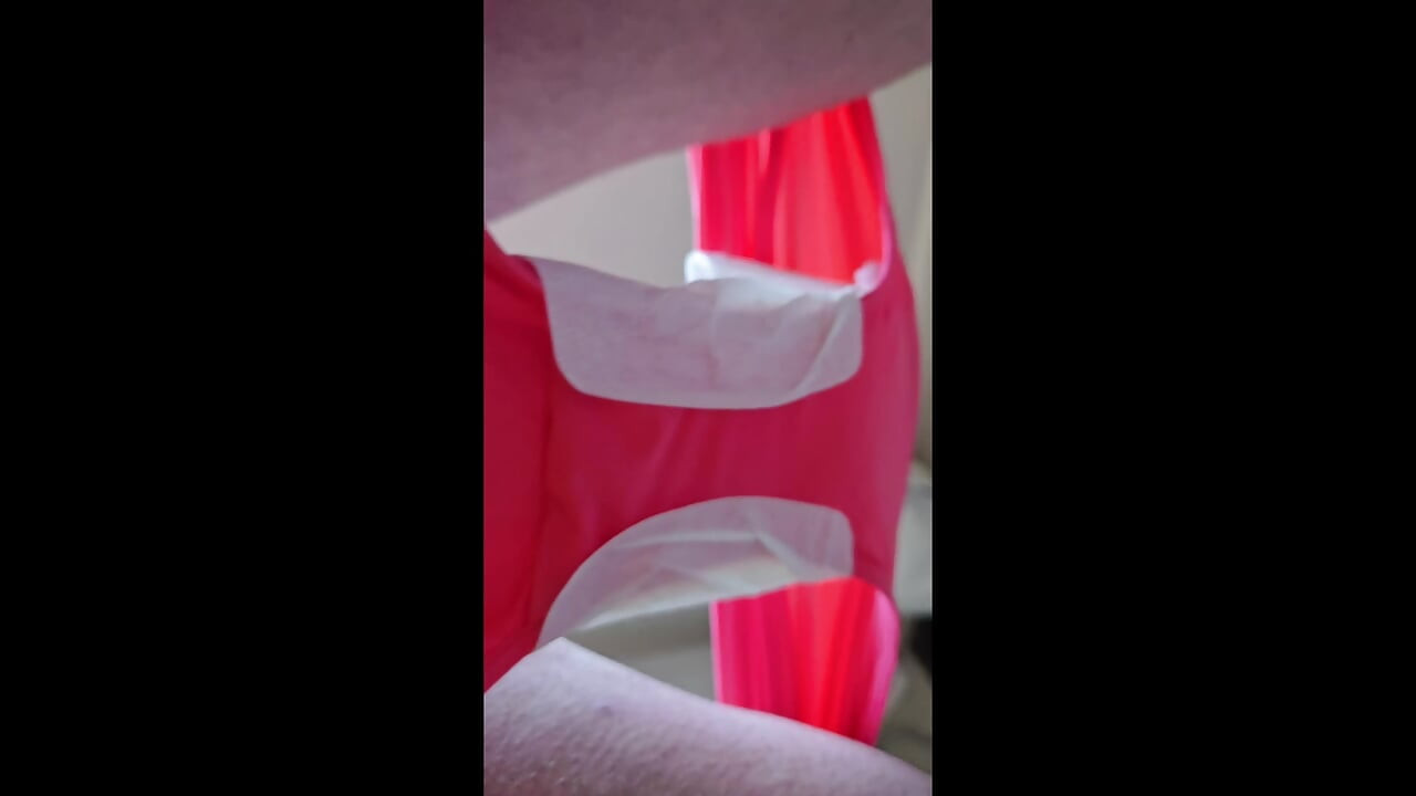 Always Size 5 Sanitary Pad Placement and show in Panties