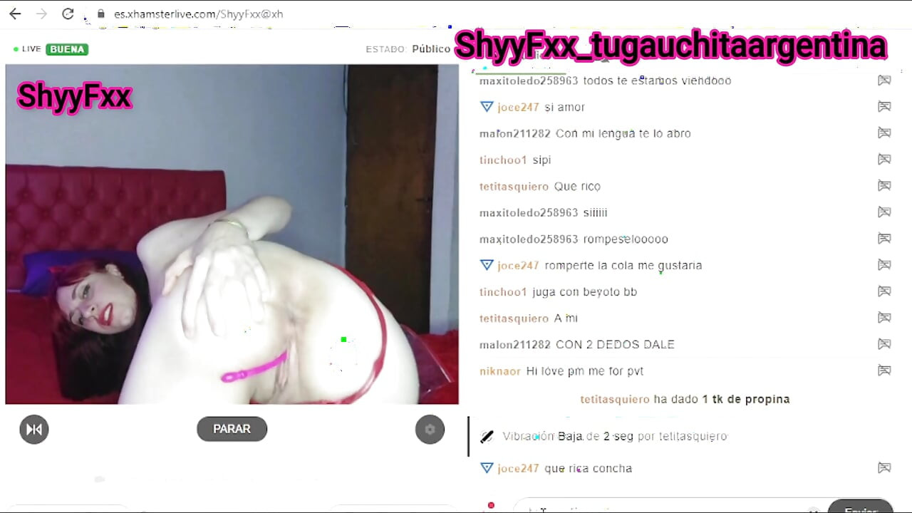 Shyyfxx - caliente y juguetona en nuestra fiesta de San Valentín en vivo - parte 2