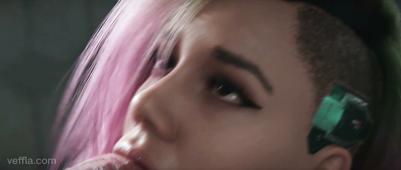 جودی آلوارز سایبرپانک ۲۰۷۷ موهای صورتی فاحشه تو کارخانه متروکه کیر می‌خوره - POV خام