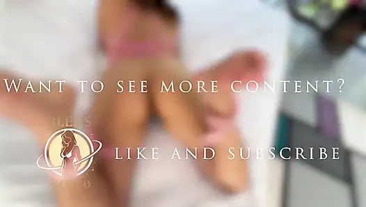 My stepsister, tied to ropes, mercilessly begs me to use her: Blens World massages her and her