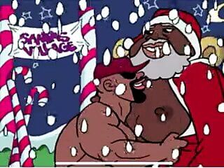 Zwarte kerstman -animatie