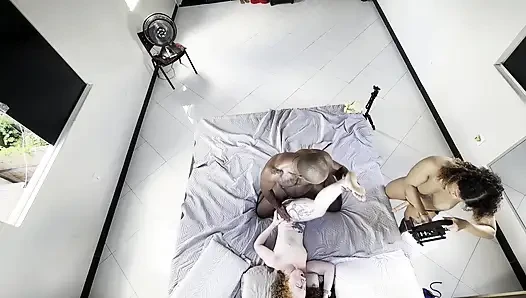 TWO LESBIAN GIRLS SUCK AND FUCK EACH OTHER IN FRONT OF ME I FUCK THEM BOTH