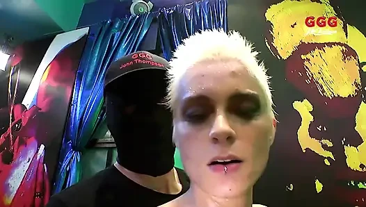 Ggg John Thompson - Blonde Slut Sucks Cocks in Cum Bliss Orgy