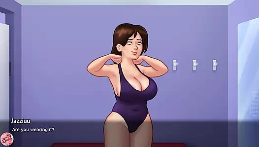 My STEPMOTHER's tits make me hard when I see her naked - 1 - Jazziuu