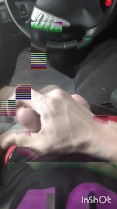Solo Car Session with cum shot