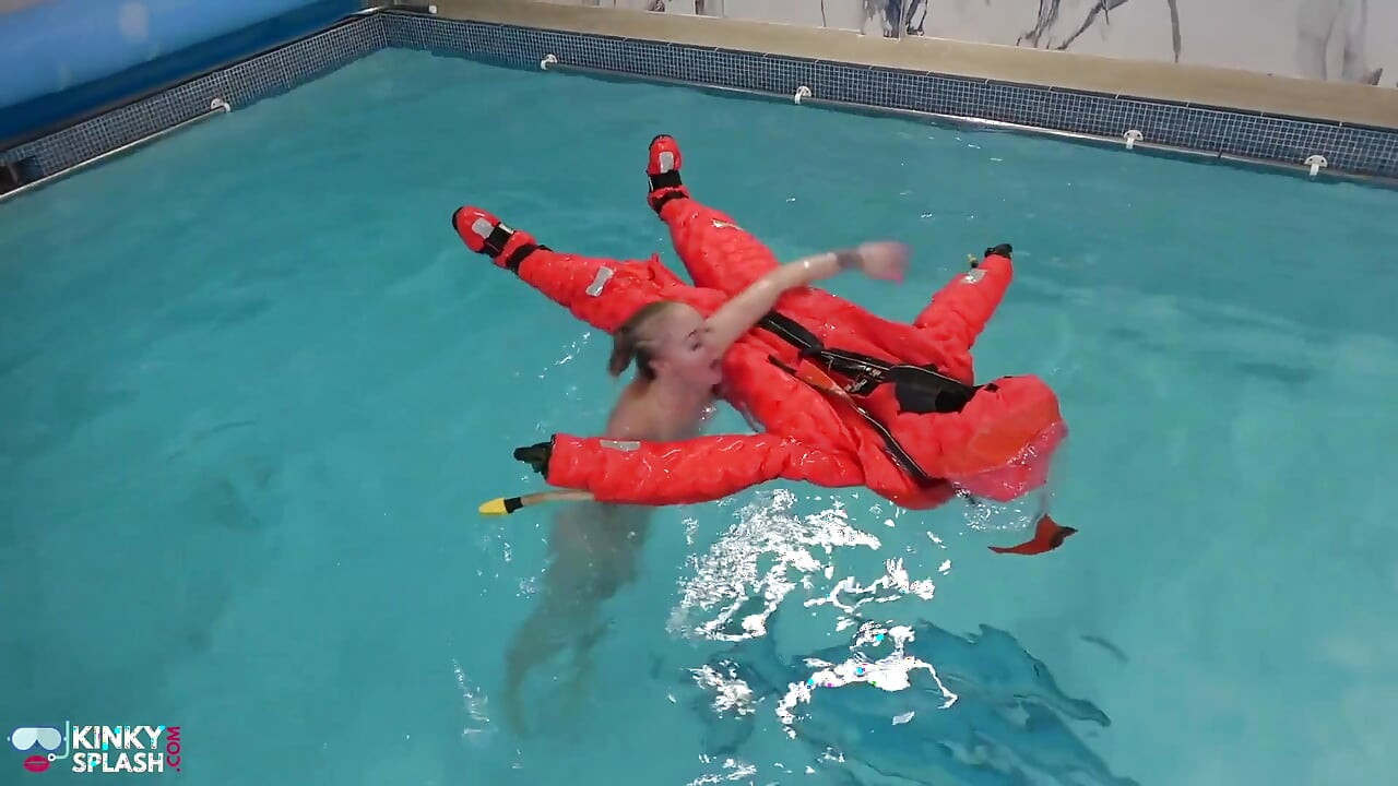 Naked and Horny on My Inflatable Submarine Girl