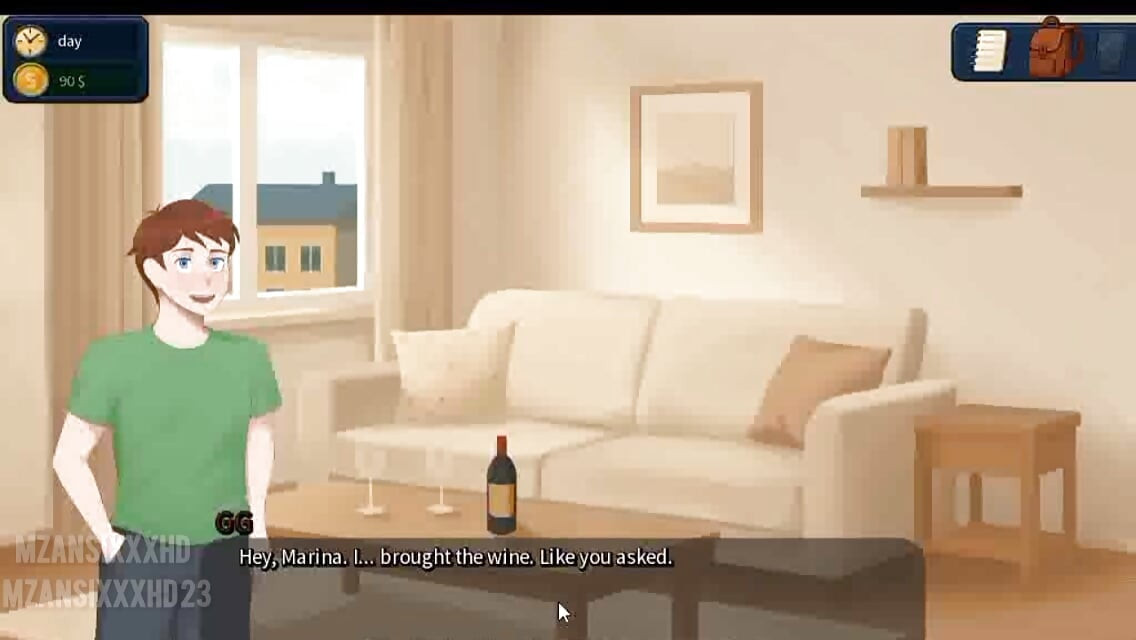 Wine Date With A Shy Dude Ends With A Handjob From A Sexy Big-Boob Milf. HANDJOB, KISSING. RED WINE D (Lust In Surburb Gameplay)