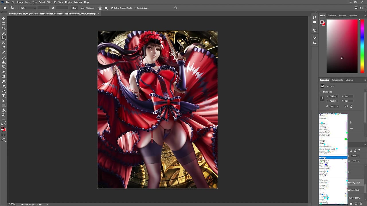 Kurumi timelapse sfw date a live