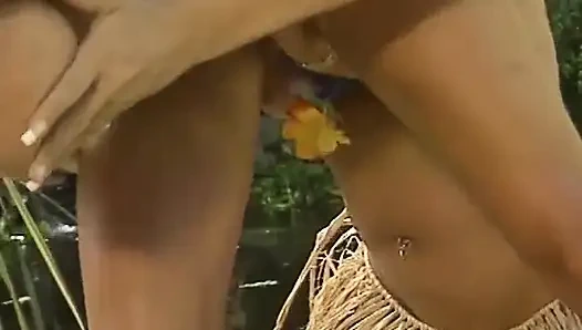 Ananas gestopft, klaffende muschi, rosenknochen, Prolaps ahegao