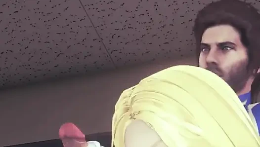 Unsichtbare frau wird mit elastischem schwanz gefickt 2