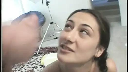 Gorgeous cutie likes it when she gets her wet pussy fucked hard indoors