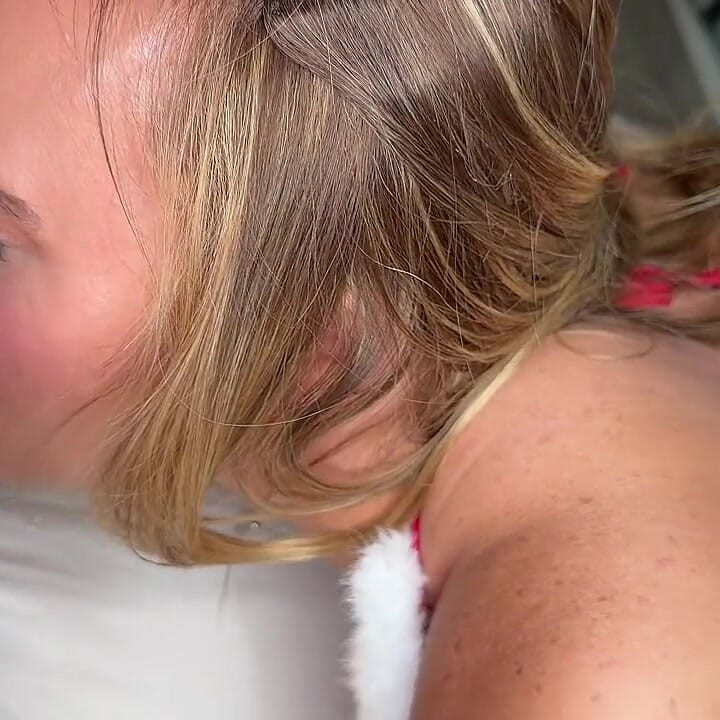 Big Santa Gets His Ass Licked and Big Dick Fucked by Naughty Blonde Kayla Wild
