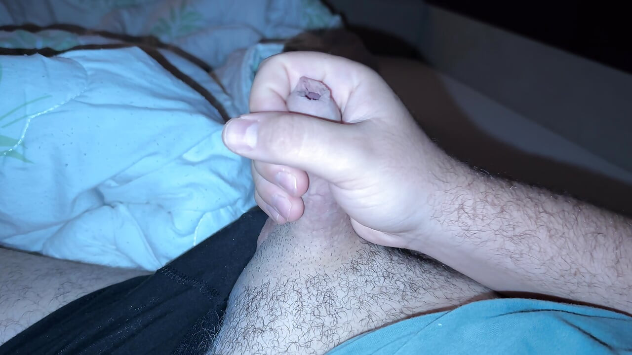 SOLO JERKING BEFORE BED TIME  !! OOOPSYY