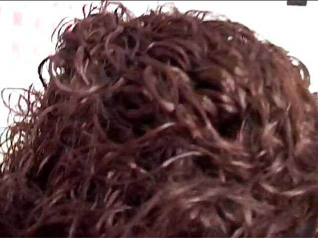 Curly milf with sunglasses cheats on her husband with two guys