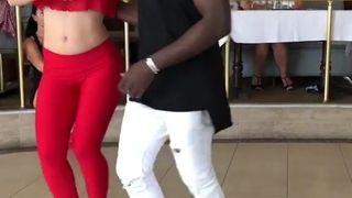 Sexy IR couple dancing