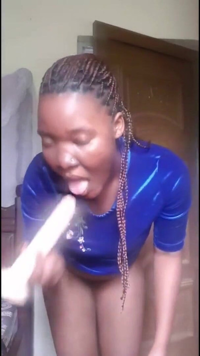 Powerful moment from "Pissing my Dildo and Tongue Moping"