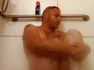 Stretching in my shower today 2023