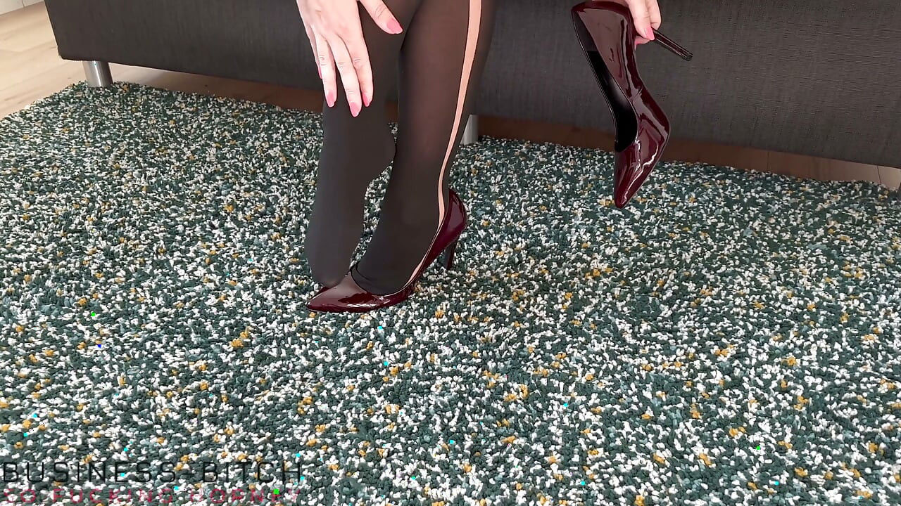 Office Secretary Nylon Pantyhose Creamy Cumshot Compilation - Business-bitch
